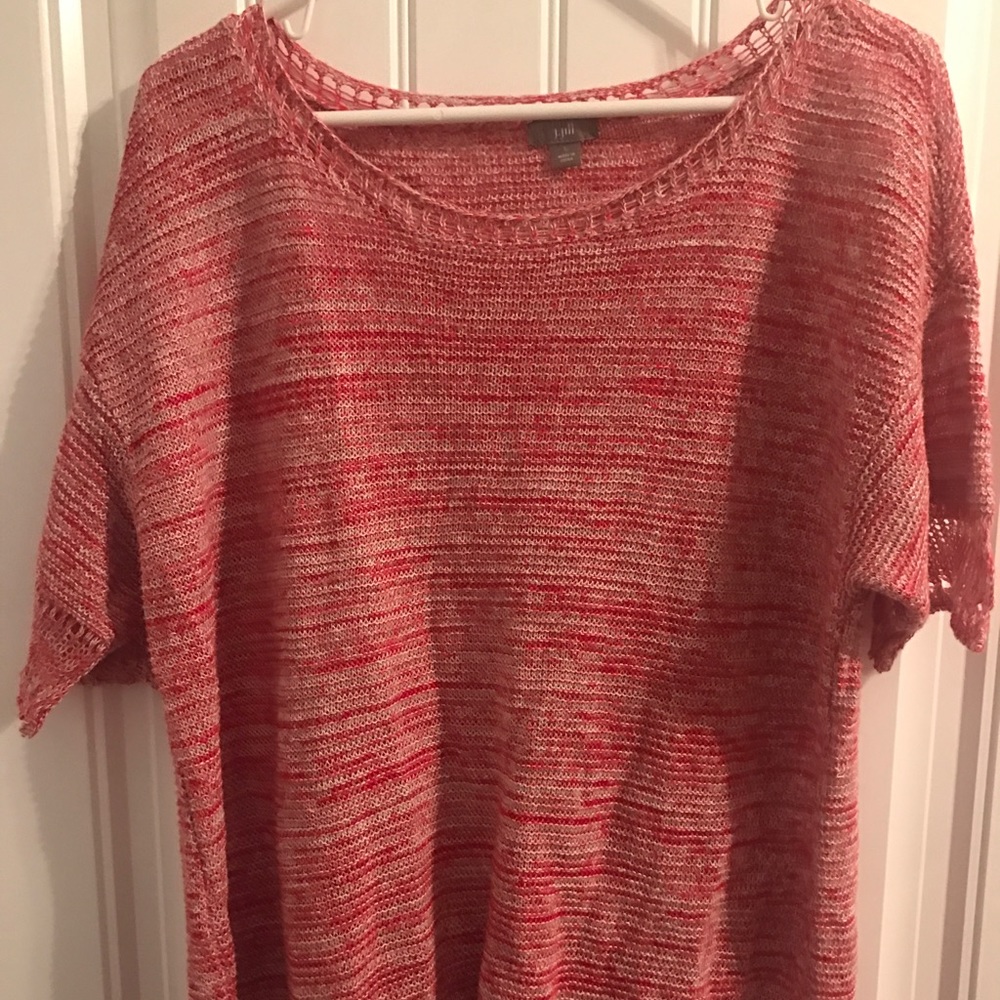 J Jill Short sleeve spring sweater